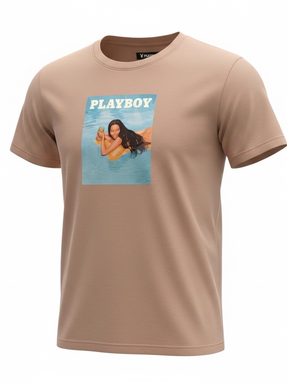 Playboy by PacSun 90s y2k summer pool girl Graphic Logo Sleeve T-Shirt small